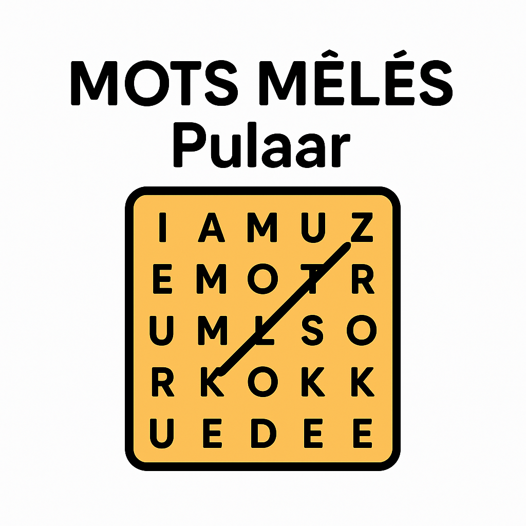 Jouez et apprenez avec des mots mêlés